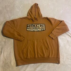 Independent Trading Company Back Roads Camo‎ Hoodie Sweatshirt Men's 2XL Brown